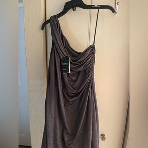 Ralph Lauren Shimmering Gray/Green metallic fabric